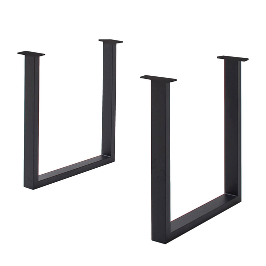 B-flokks safnborðgrind KAPRA málmhúsgagnabúnaður úr vintage U-laga málmi