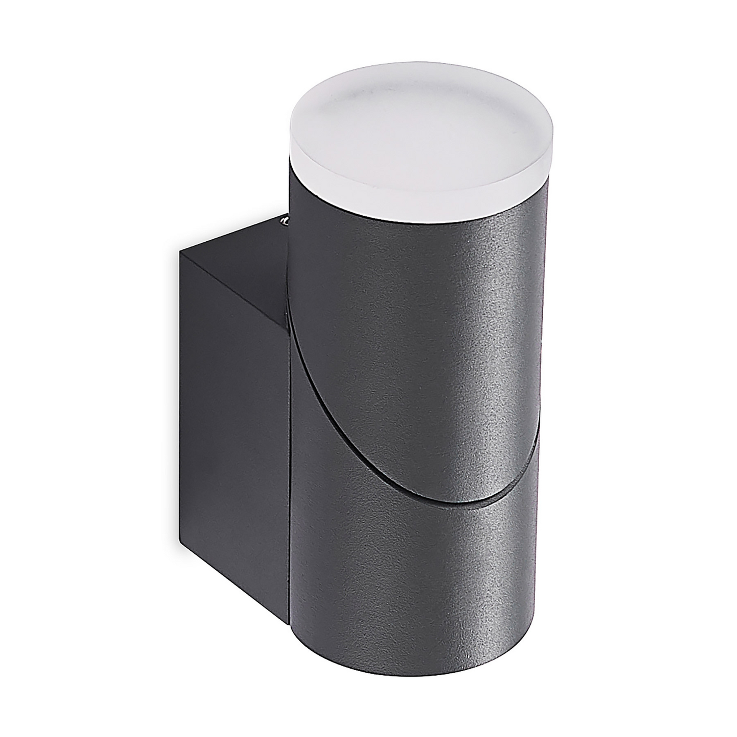 B-grade Lindby Aspyn LED outdoor wall light, warm white, dark grey, 1-light, IP54