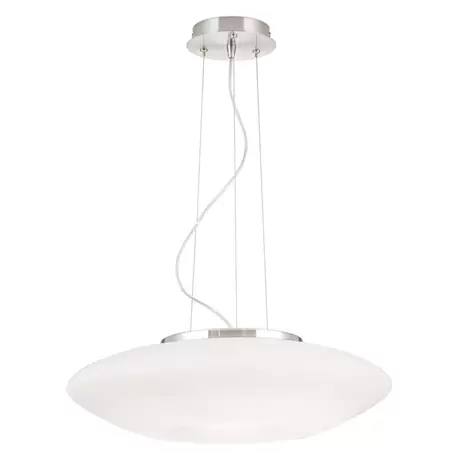 B-flokks hengilampi Blanc, hengilampi, loftlampi, loftljós, lampi, ljós, ópalhvítt