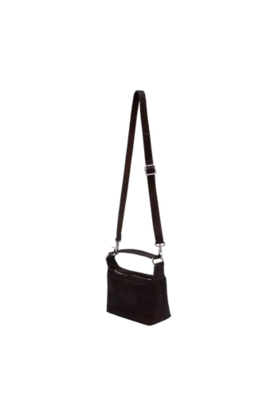 Handtasche Salylo S - Samsoe Samsoe - Leder - Dunkelbraun