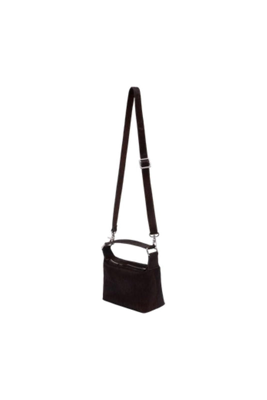 Handtasche Salylo S - Samsoe Samsoe - Leder - Dunkelbraun