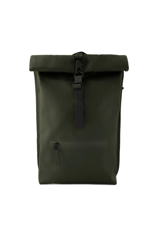 Rolltop Rucksack - Rains - Synthetik - Grün