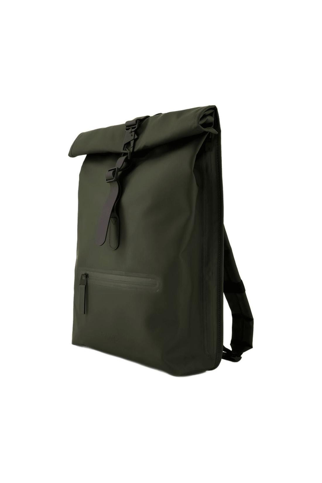 Rolltop Rucksack - Rains - Synthetik - Grün