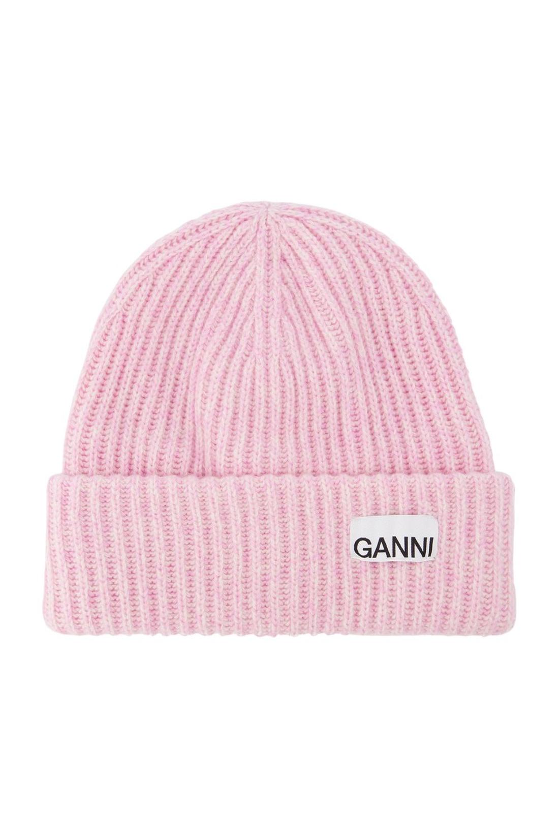 Mütze aus recycelter Wolle/Poly in rosa