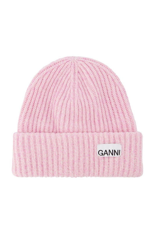 Mütze aus recycelter Wolle/Poly in rosa