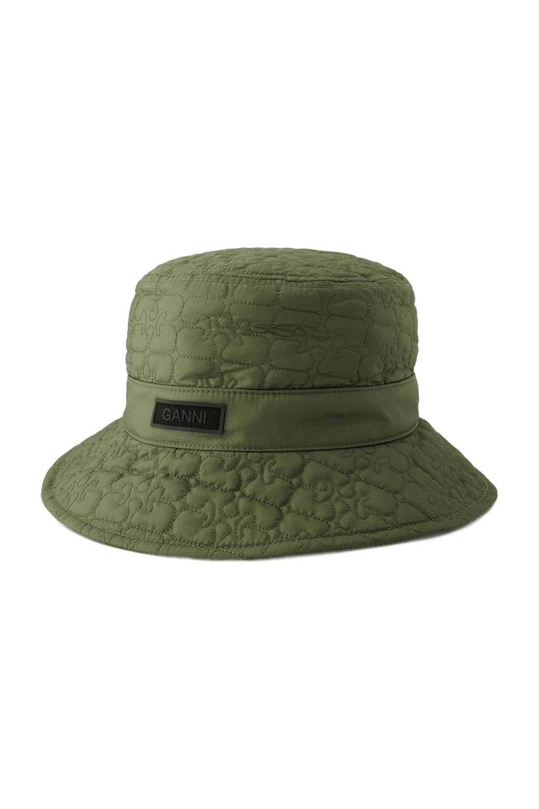 Bob Quilted Tech - Ganni - Synthetik - Khaki