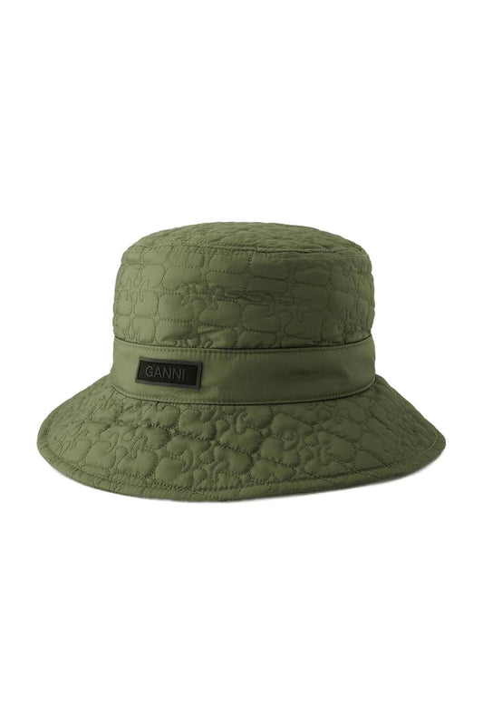 Bob Quilted Tech - Ganni - Synthetik - Khaki