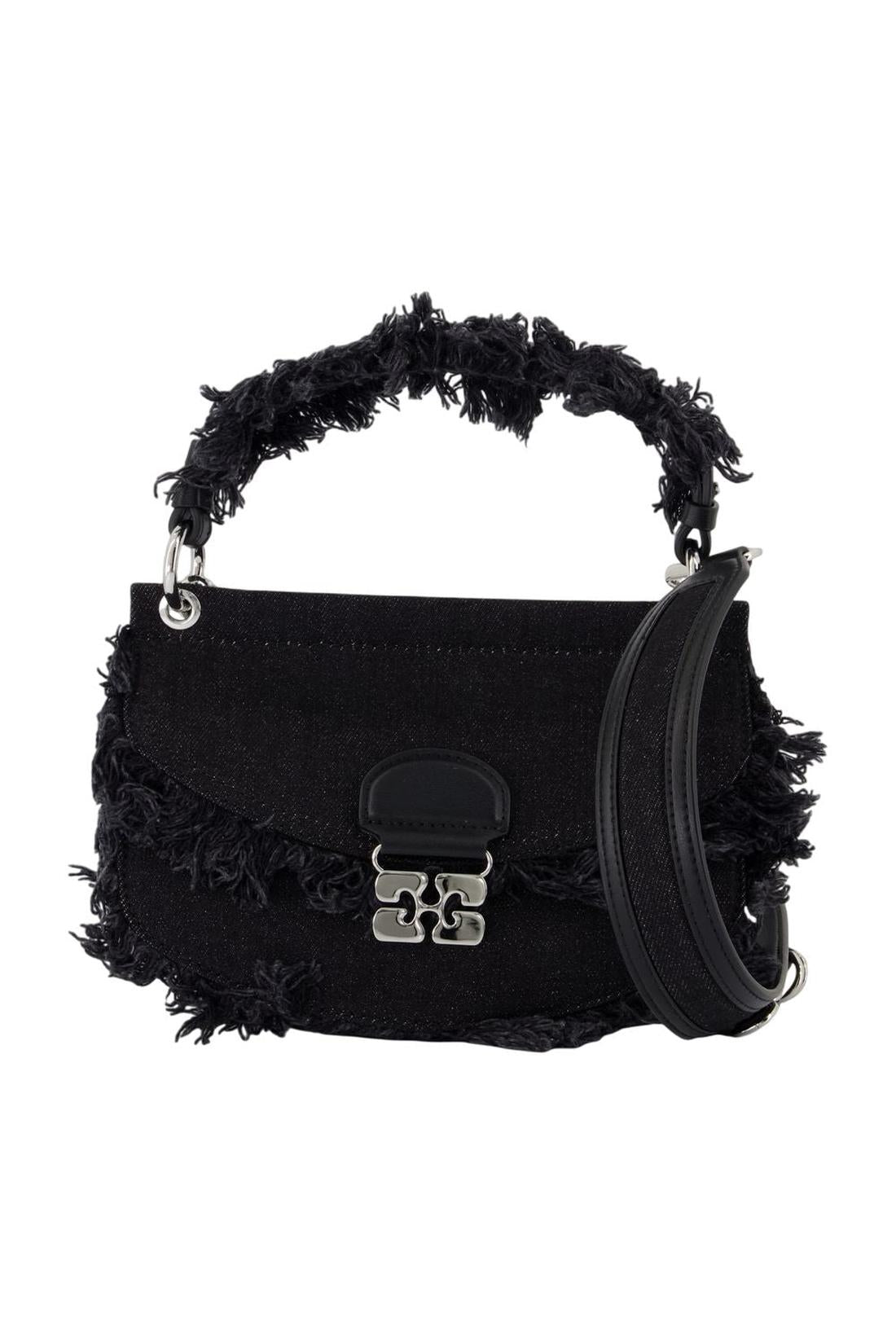 Apo G Mini Schultertasche - Ganni - Baumwolle - Schwarz