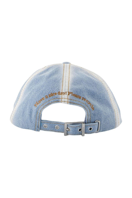 Mütze - Ganni - Baumwolle - Blau