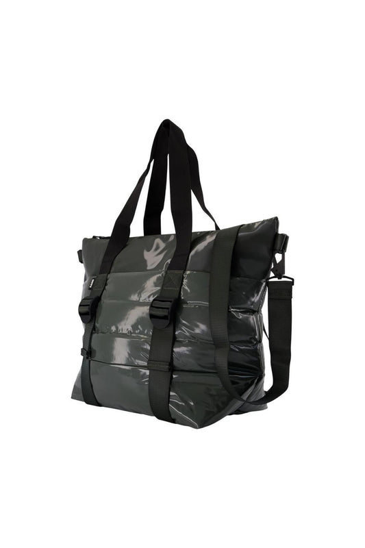 Cabas Puffer Mix Tote Bag Mini W3 - RAINS - Synthetisch - Grün