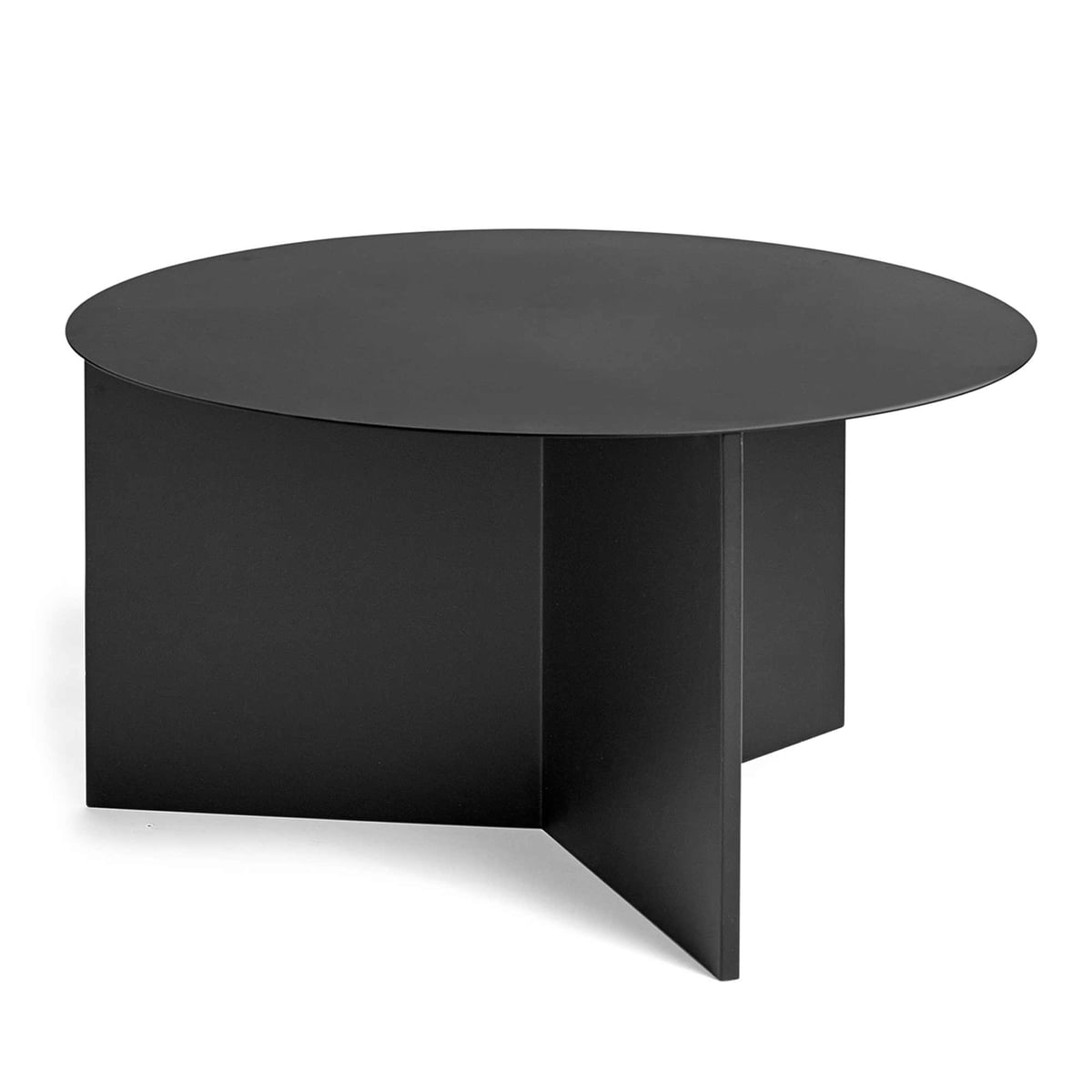 B-grade Hay Slit Table XL Coffee Table Side Table Sofa Table Steel ø 65cm Black