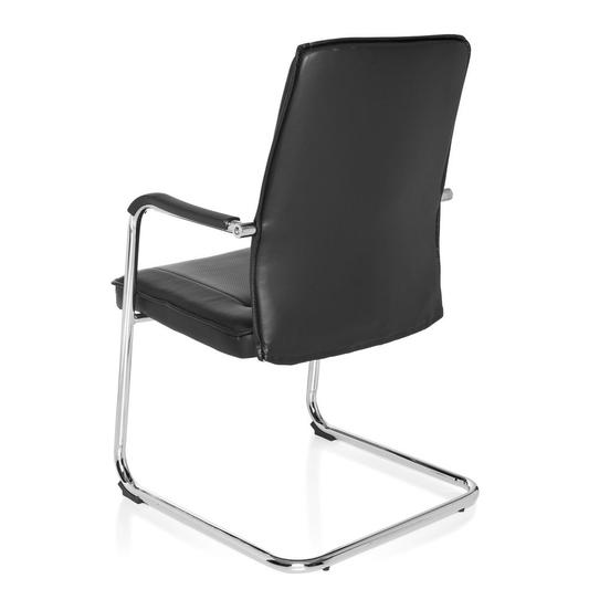 B-stock Hjh Office Tila V cantilever chair, black, office chair, office furniture, desk chair