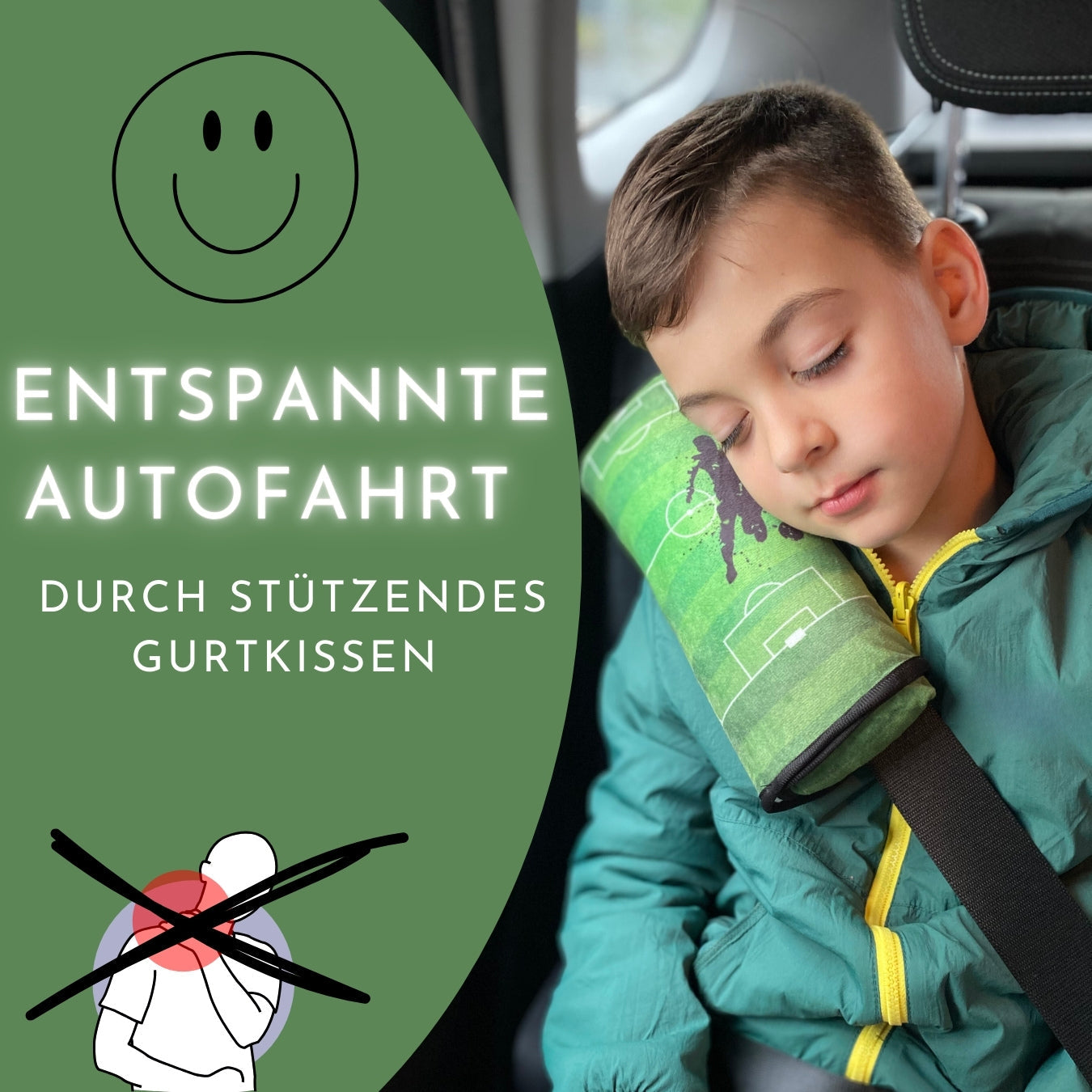 Auto Schlafkissen Fussball