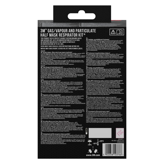 3M™ Filtersatz 6003-1SP, A2P3 organische Dämpfe (2x6055, 2x5935, 2x501) | Packung (1 Stück)