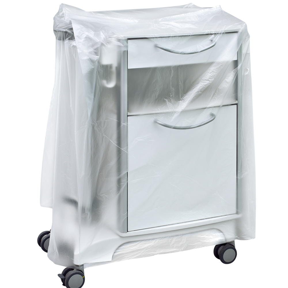 DEISS 59867 - Nachttischhaube 600+500x1000x0,01 mm transparent | Packung (200 Stück)