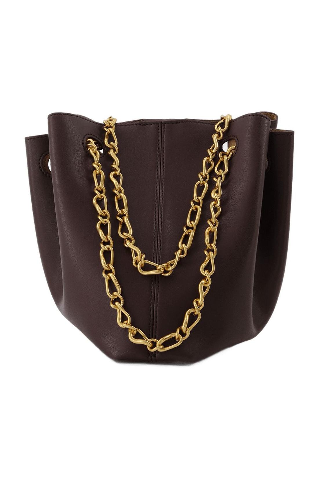 Tasche Gather Bucket aus Veganem Leder Braun