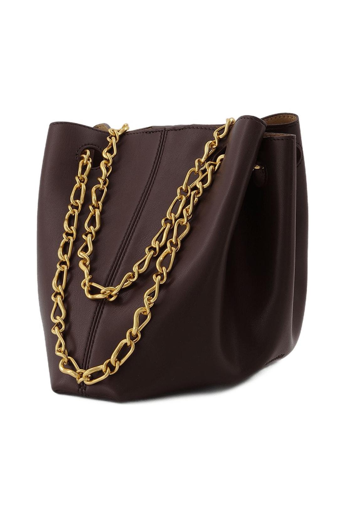 Tasche Gather Bucket aus Veganem Leder Braun