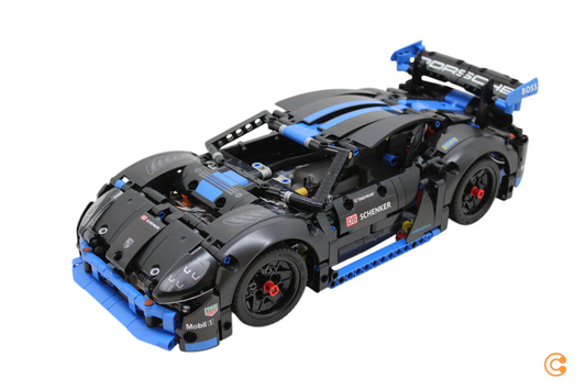 B-flokks Lego Porsche GT4 E Performance kappakstursbíll Heimili og líf Leikföng Gallaðar vörur