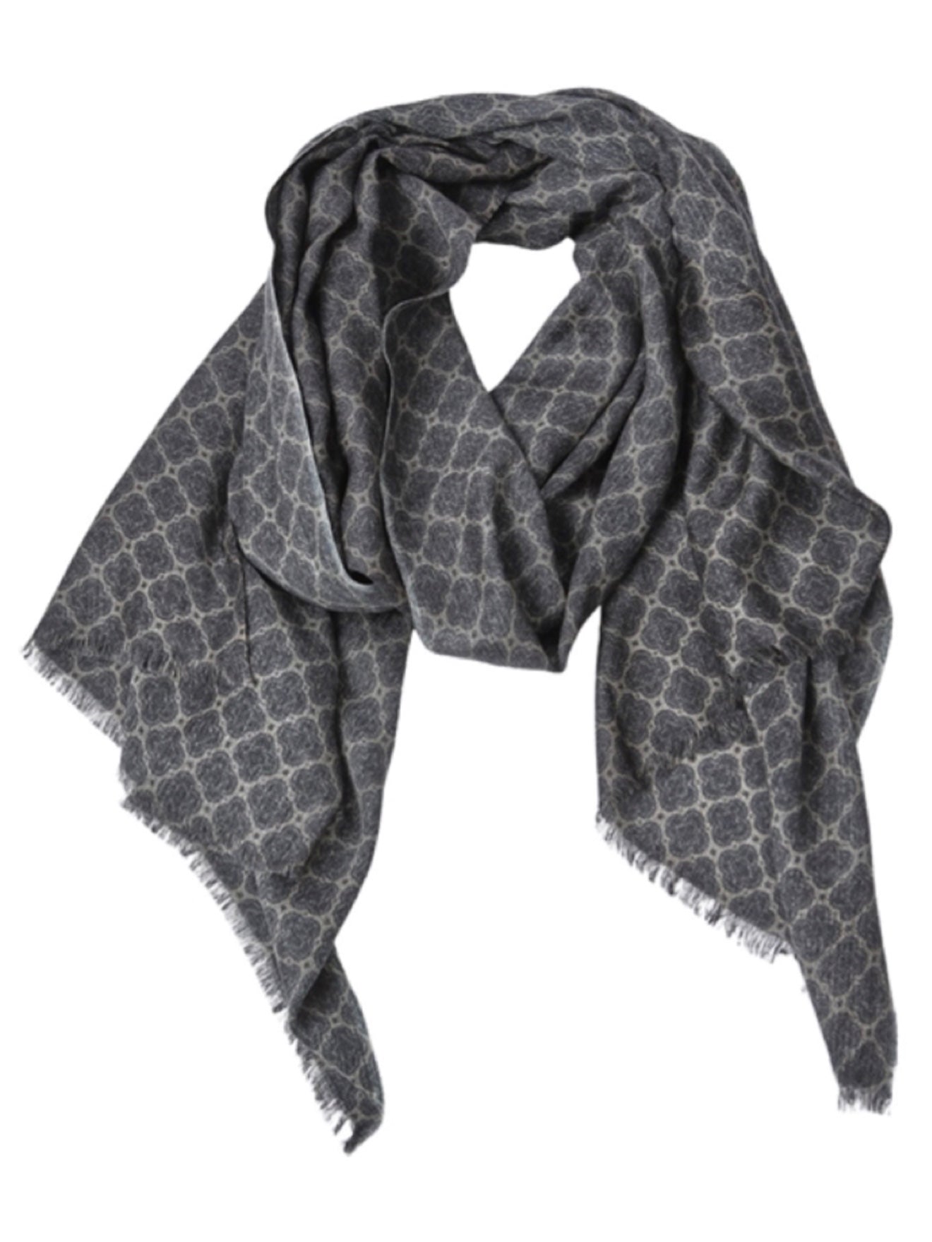 Wollschal Blake grau