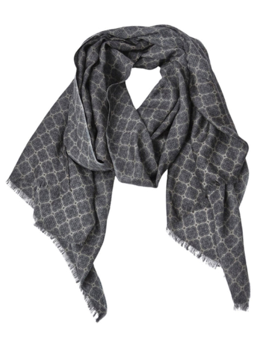 Wollschal Blake grau