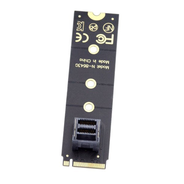 SYSTEM-S SFF-8639 millistykki NVME OCIe 4.0 fyrir M.2 NGFF M-lykla móðurborð SSD