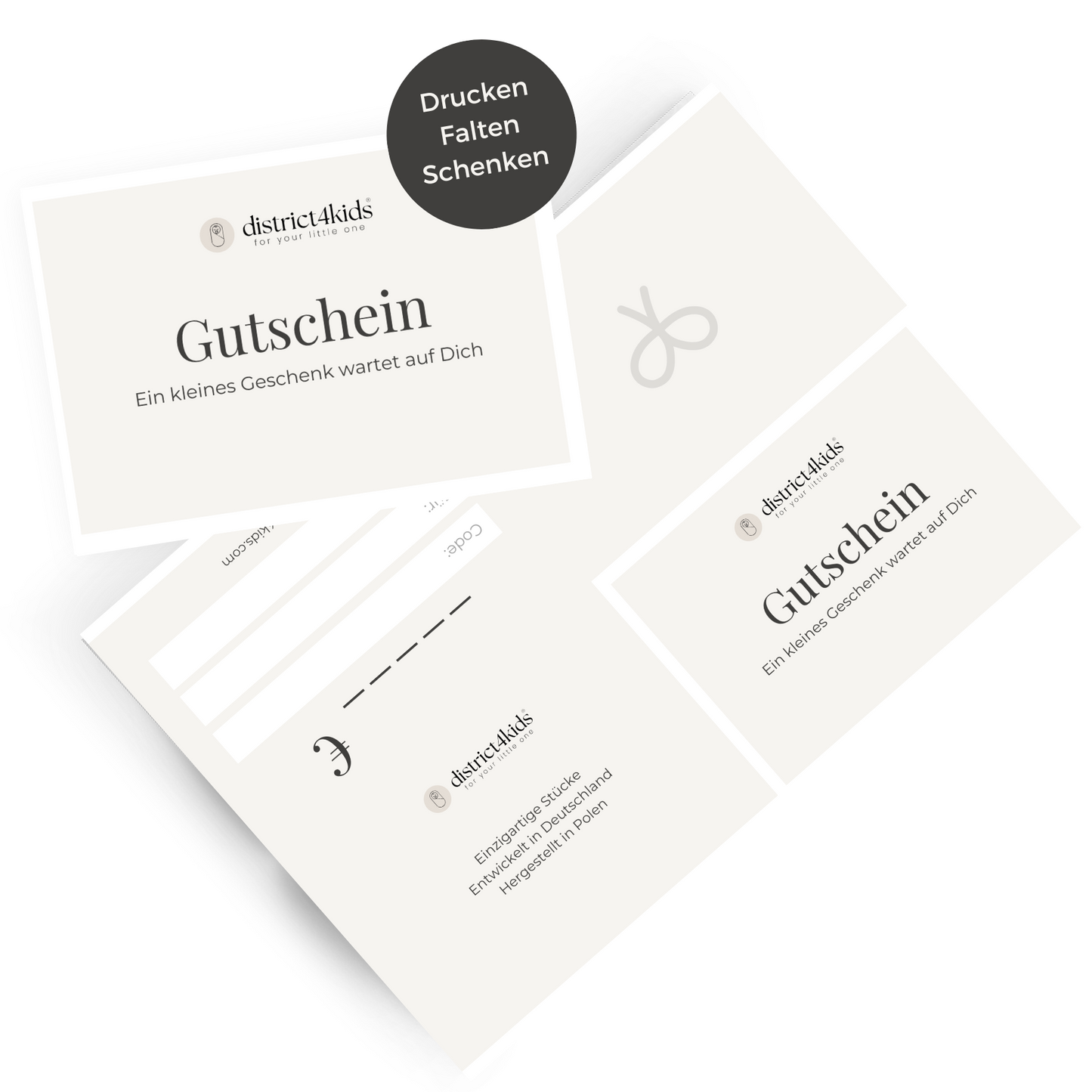 Geschenkgutschein digital - inkl. Gutschein-Template zum ausdrucken