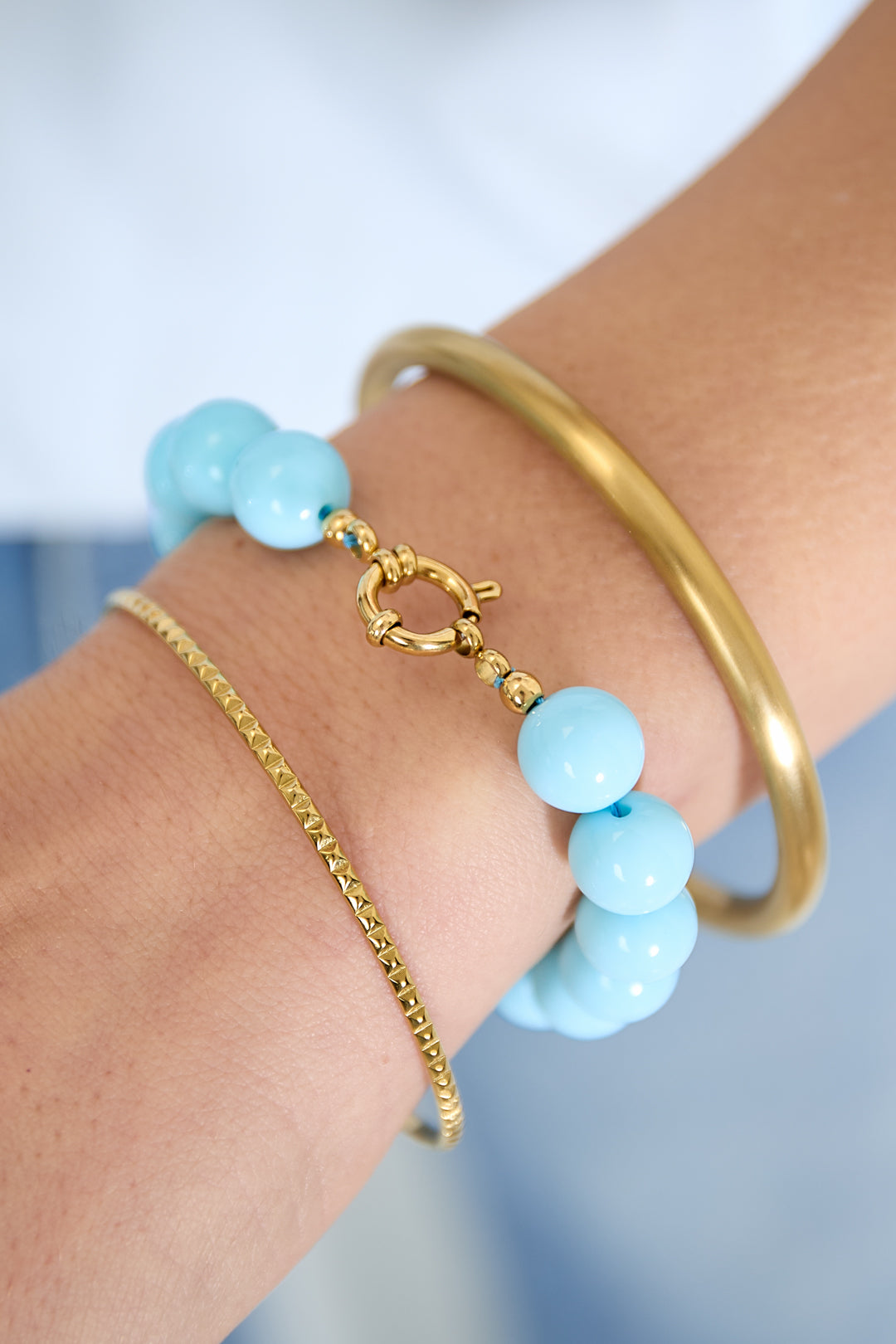 Harzperlenarmbänder Perlen DIY Tägliche einfache Serie Damenschmuck-12mm