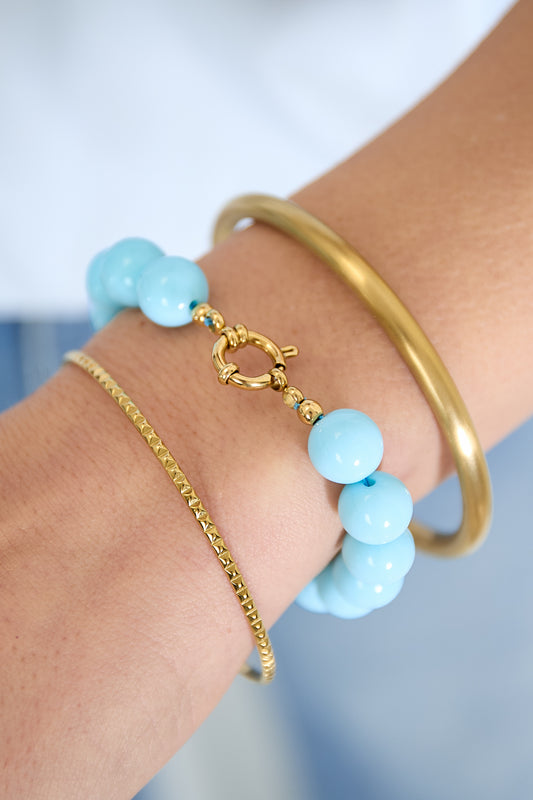 Harzperlenarmbänder Perlen DIY Tägliche einfache Serie Damenschmuck-12mm