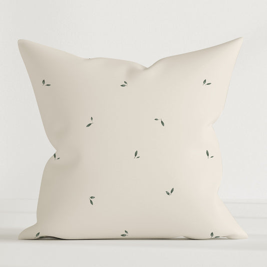 "Small Olive Leaves" Premium Decorative Cushion