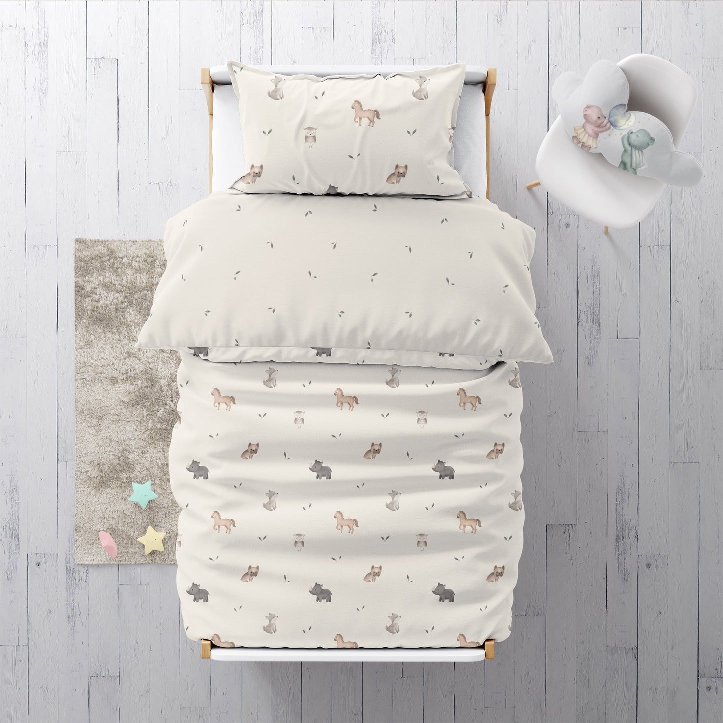 "Olive Farm" Premium Children's Bedding