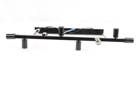 Eliza loftljós í B-flokki, átta ljós, svart, loftlampi, stofulampi, kastari