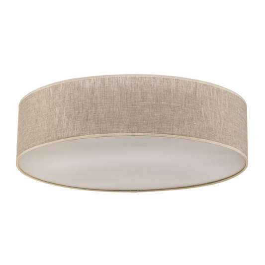 B-lager Eko Light loftljós Leano hengiljós E27 grár kringlóttur lín 966