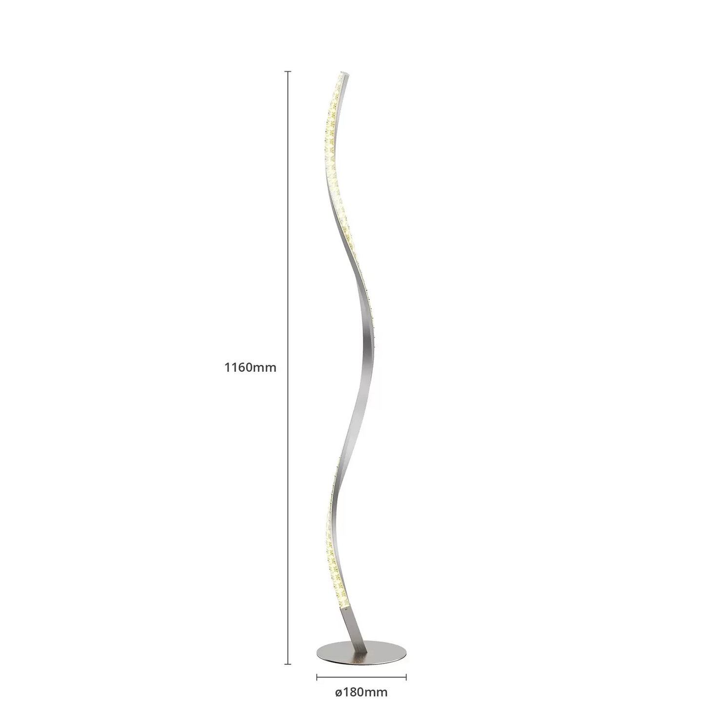 B-stock Lindby Criostal LED floor lamp, light fixture, standing lamp, LED Li216 