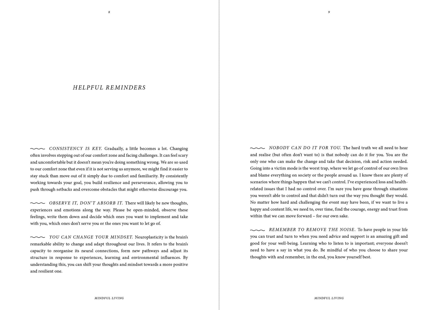 Mindful Living - A diary for a better mindset