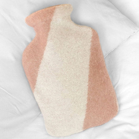 Heitavatnsflaska og lok - Rosé - 100% ull