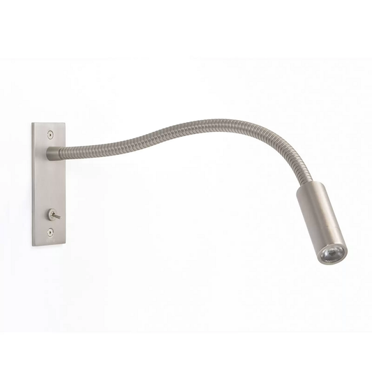 B-flokks Astro Leo Switched LED innfelld veggljós, vegglampi, veggljós, nikkel