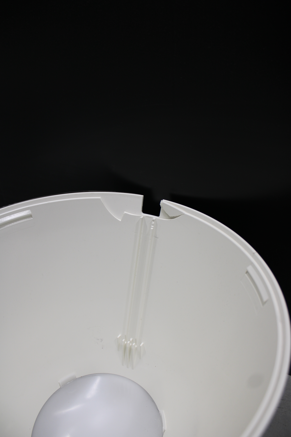 B-flokks gólflampi frá La Petite, hönnunarlampi, skrifstofulampi, hvítur