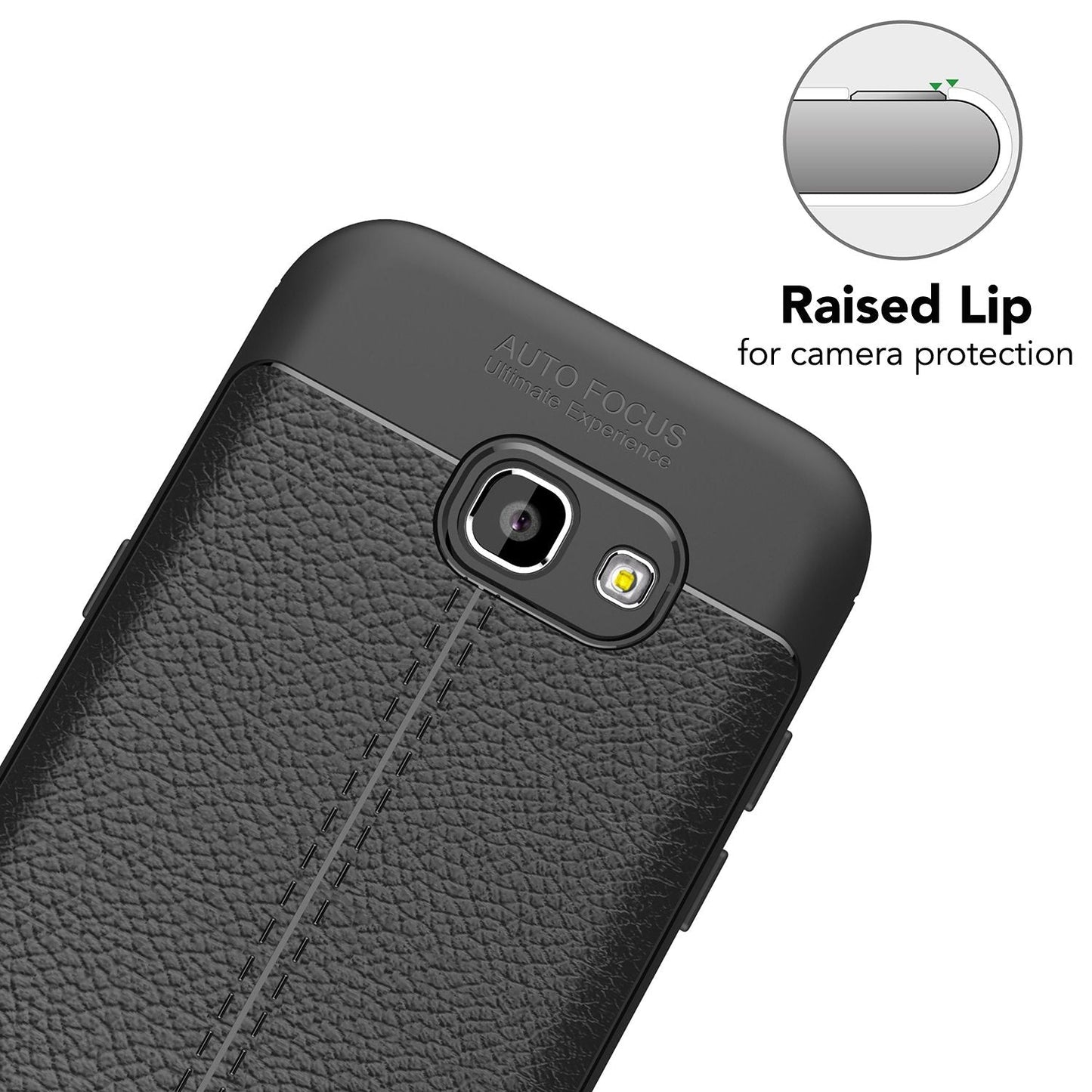 Samsung Galaxy A5 2017 Leather Look Phone Case by NALIA Silicone Case Cover Protection