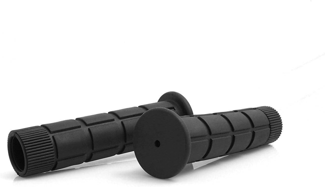 SYSTEM-S rubber bicycle grips bicycle handle handlebar grips handlebar grips handle for bicycle bike BMX MTB in black 