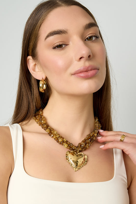 Acrylperlen-Halsketten, schlichte und lässige Alltags-Serie, Damenschmuck