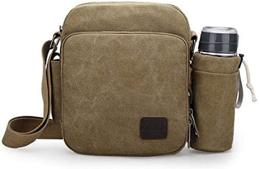 System-S Universal axlartaska með bollahaldara, 26 cm, kakí 