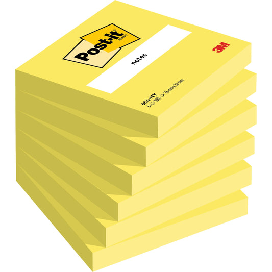 Post-it® Notes, 76 mm x 76 mm, 100 Blatt/Block, 100% PEFC