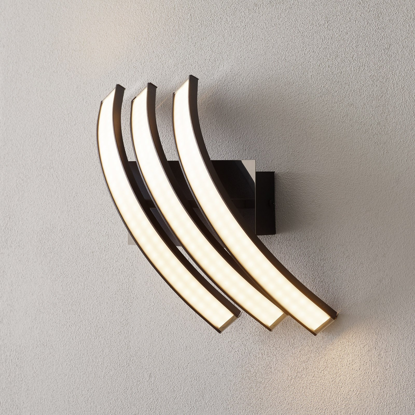 B-flokks Domiluce Largo LED veggljós, vegglampi, ljósabúnaður, vegglýsing