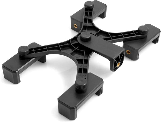 System-S tripod attachment with 1/4 thread holder tripod monopod adapter holder tripod adapter for 4x smartphones from 56 mm - 72 mm continuously adjustable