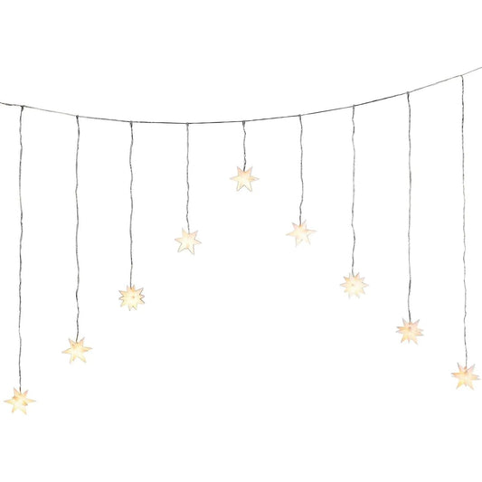 Sternenvorhang Sternvorhang LED warmweiß Lichtervorhang Lichterkette 120x160 cm
