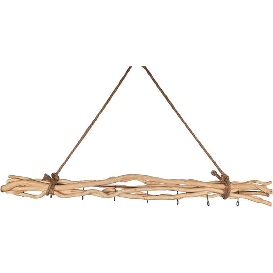 Dekozweige Holz 8 Haken Fensterdeko Hängeast Weide Äste braun Hängezweige 80 cm