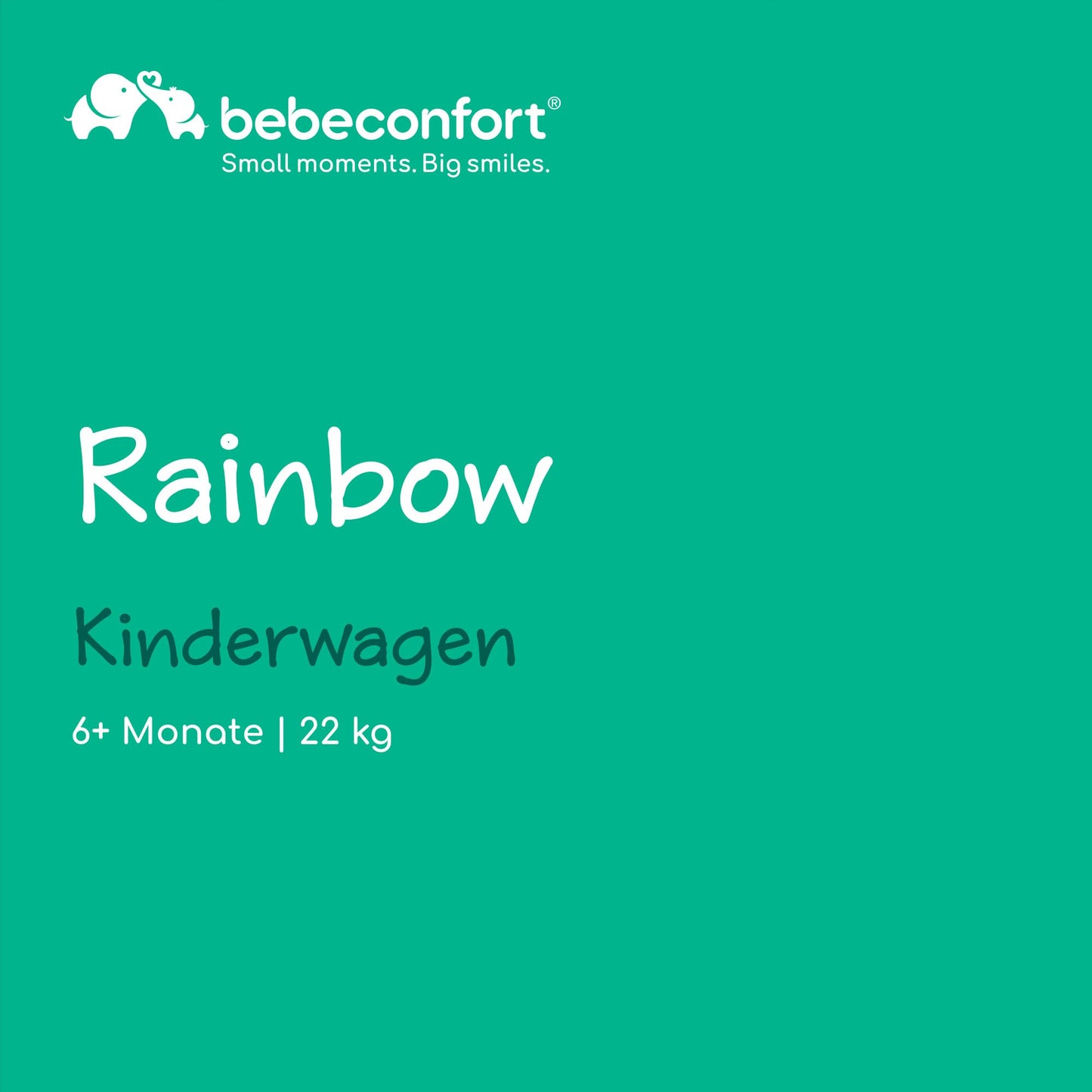 Bebeconfort Rainbow, barnavagn, nettur og meðfærilegur, 6 mánaða til 4 ára, allt að 22 kg, steinefnagrafít