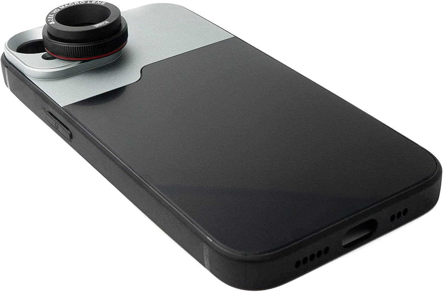 SYSTEM-S Macro Lens 2.8x HD Filter with Case in Black for iPhone 14