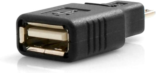 SYSTEM-S OTG millistykki USB A inntak í Micro USB karlkyns millistykki fyrir hýsingarsnúru á ferðinni