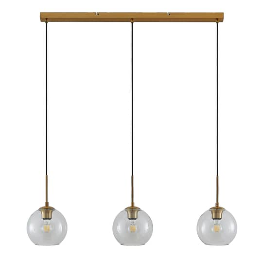 Lindby Grady hengiljós í B-flokki með glerskjám, hengiljós, loftlampi, hengilampi 